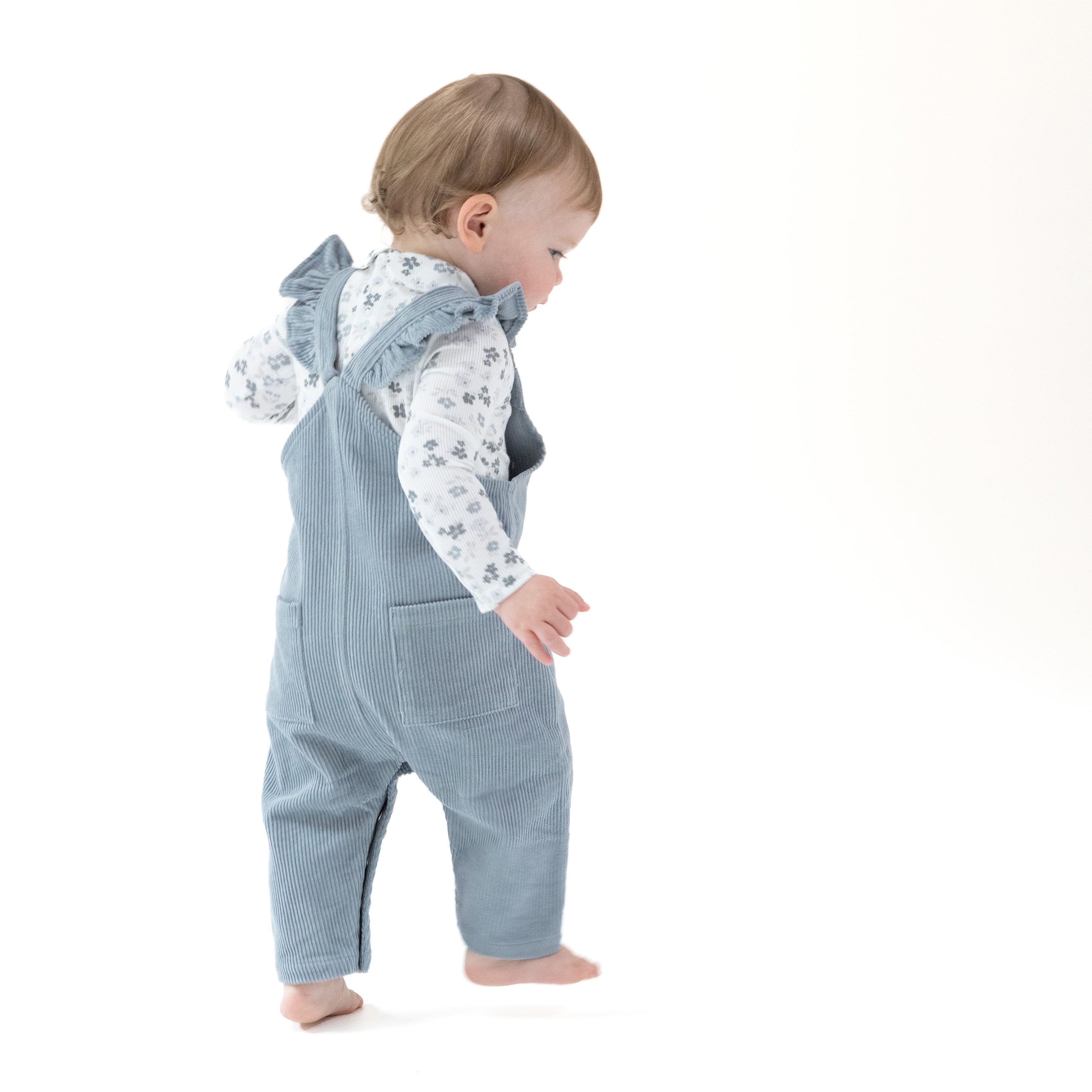 Quarry - Front Snap Ruffle Overall